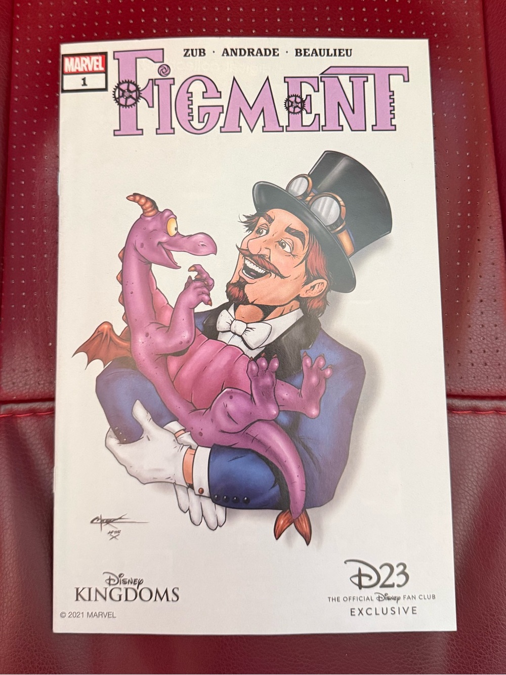 Disney D23 2021 Exclusive Varient Figment #1 Marvel Disney Kingdoms Comic